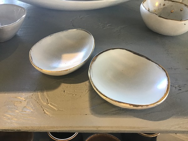 NBC Small Bowl Gold Trim