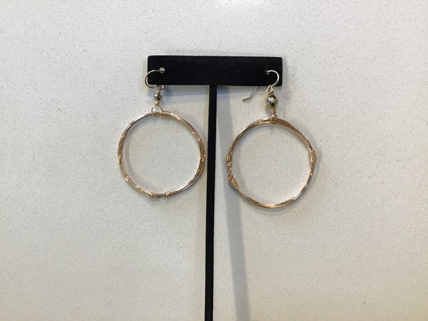 AMD Bronze Hoop Earring 2
