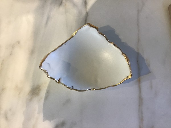 NBC Gold Eggshell Bowl