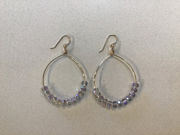 AMD Medium Charm Hoop